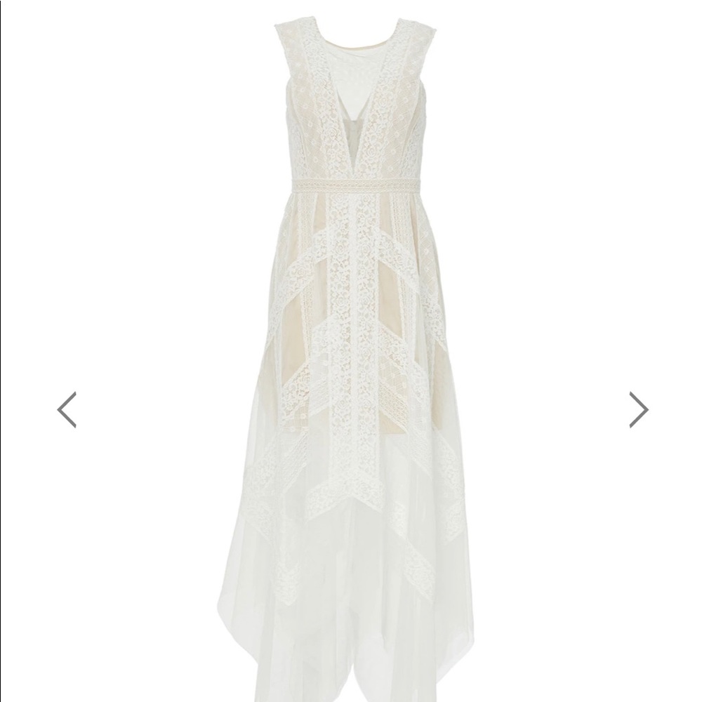BCBG MAXAZRIA ANDI HANDKERCHIEF DRESS